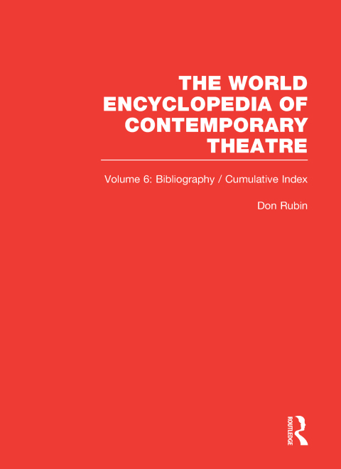 Cover image for book World Encyclopedia of Contemporary Theatre