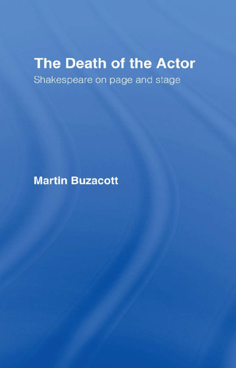 Cover image for book The Death of the Actor
