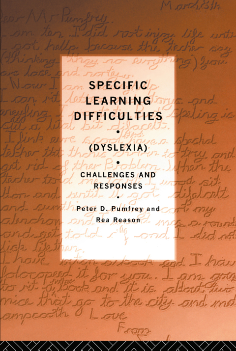 Cover image for book Specific Learning Difficulties (Dyslexia)