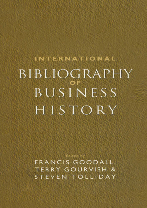 Cover image for book International Bibliography of Business History