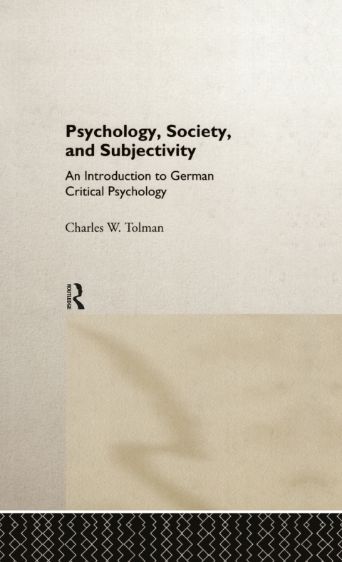 Cover image for book Psychology Society & Subject