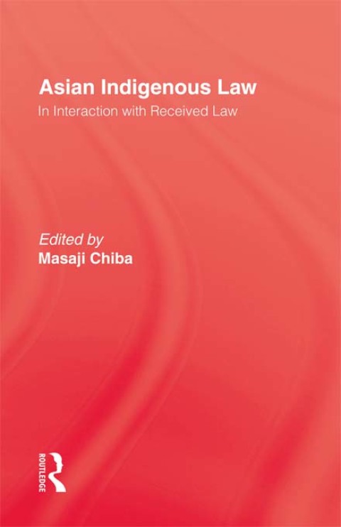Cover image for book Asian Indigenous Law
