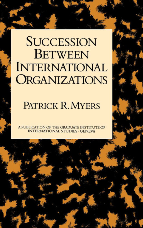 Cover image for book Succession Between International Organizations