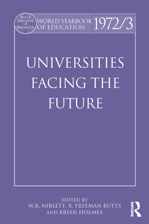 Cover image for book World Yearbook of Education 1972/3