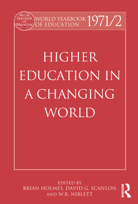 Cover image for book World Yearbook of Education 1971/2