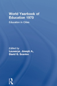 Cover image: World Yearbook of Education 1970: Education in Cities 9780415392914