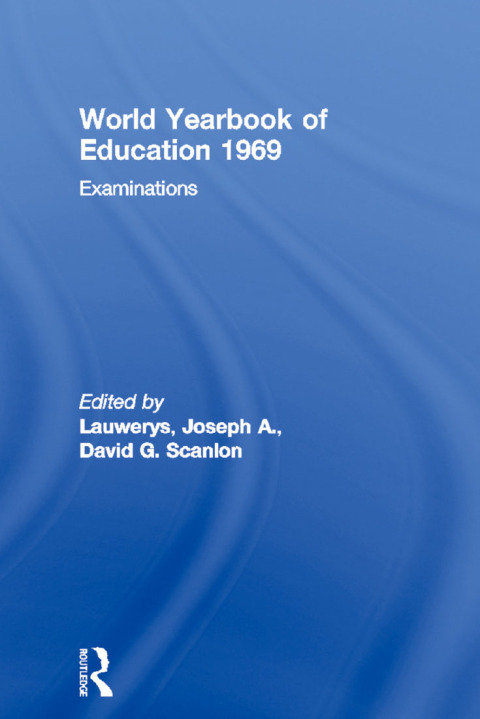 Cover image for book World Yearbook of Education 1969