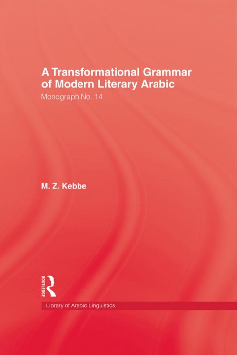 Cover image for book Transformational Grammar Of Modern Literary Arabic