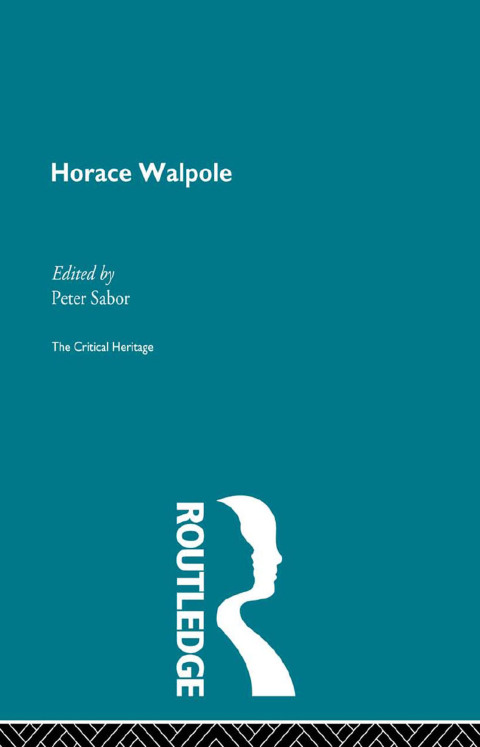 Cover image for book Horace Walpole