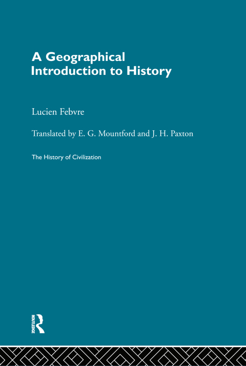 Cover image for book A Geographical Introduction to History