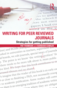 Cover image: Writing for Peer Reviewed Journals 1st edition 9780415809313