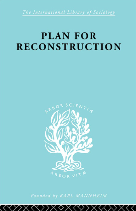 Cover image for book Plan for Reconstruction