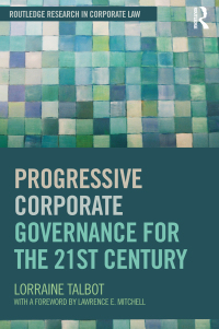 Cover image: Progressive Corporate Governance for the 21st Century 1st edition 9781138805200