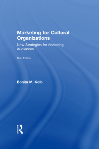 Cover image: Marketing for Cultural Organizations 1st edition 9780415626958