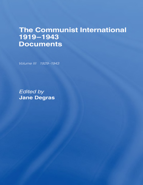 Cover image for book Communist International
