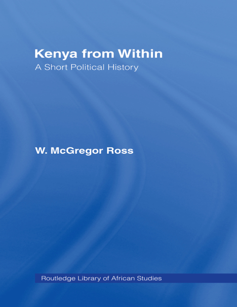 Cover image for book Kenya from Within