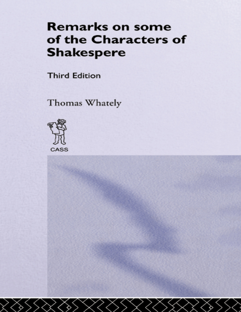 Cover image for book Remarks on Some of the Characters of Shakespeare