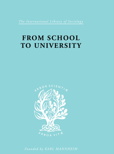 Cover image for book From School to University