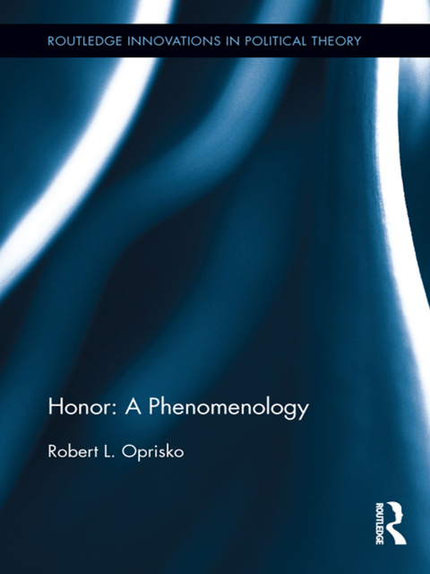Cover image for book Honor: A Phenomenology
