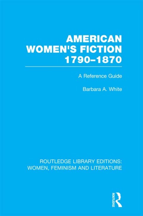 Cover image for book American Women's Fiction, 1790-1870