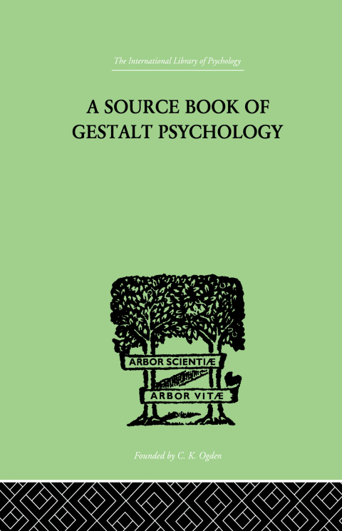Cover image for book A Source Book Of Gestalt Psychology