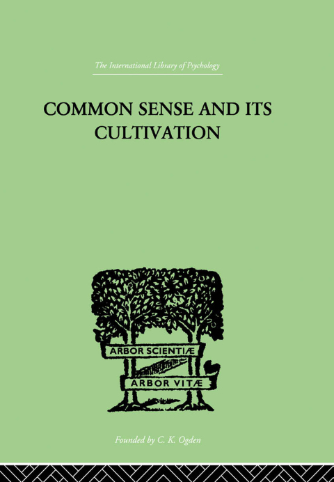 Cover image for book Common Sense And Its Cultivation