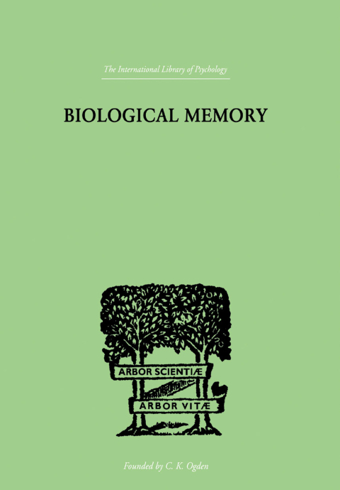 Cover image for book Biological Memory