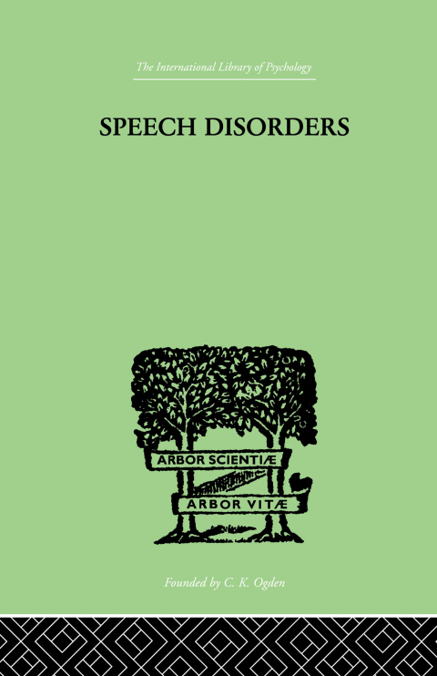 Cover image for book Speech Disorders