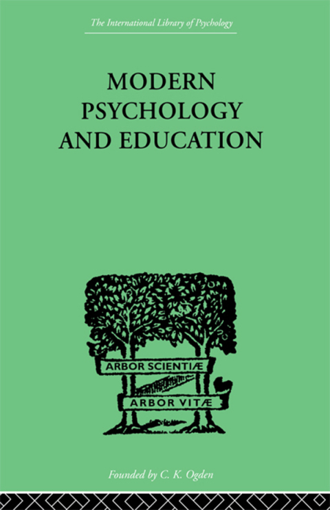 Cover image for book Modern Psychology And Education