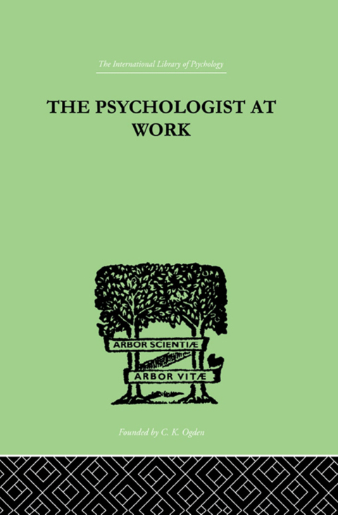 Cover image for book The Psychologist At Work