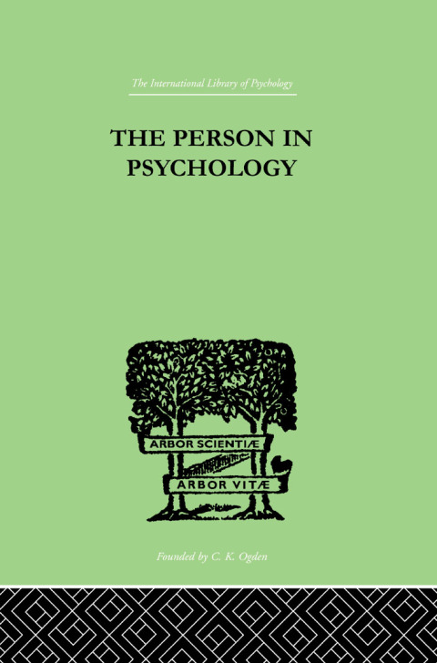 Cover image for book The Person In Psychology