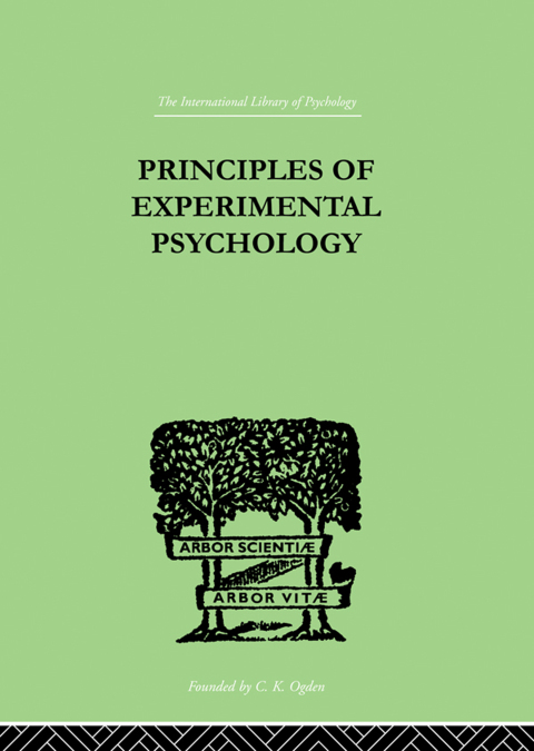 Cover image for book Principles Of Experimental Psychology