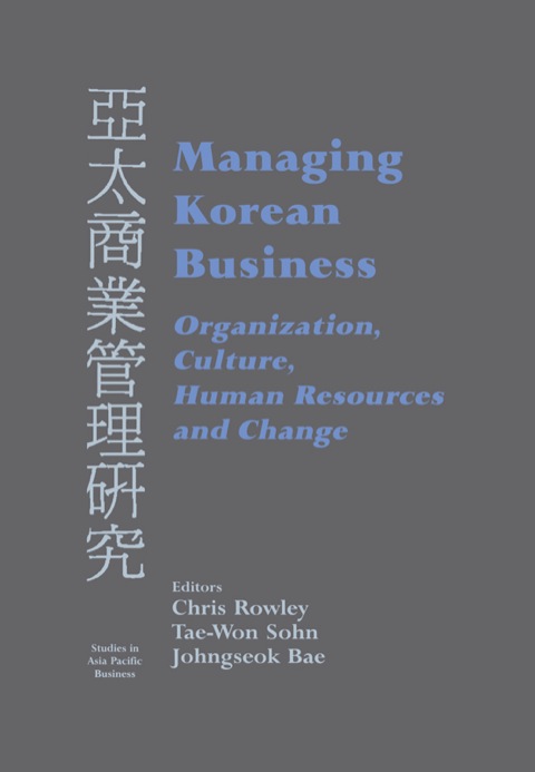 Cover image for book Managing Korean Business