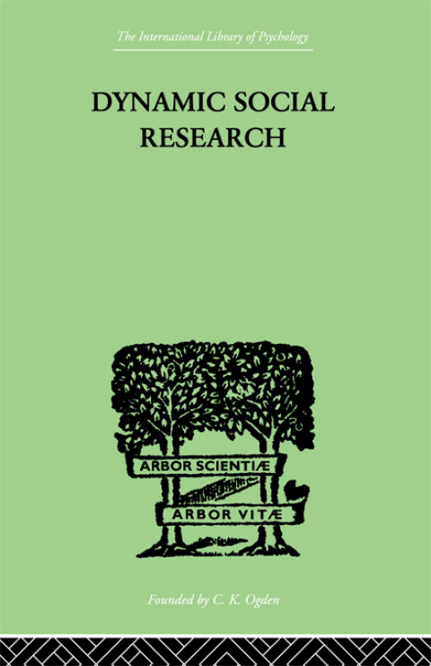 Cover image for book Dynamic Social Research