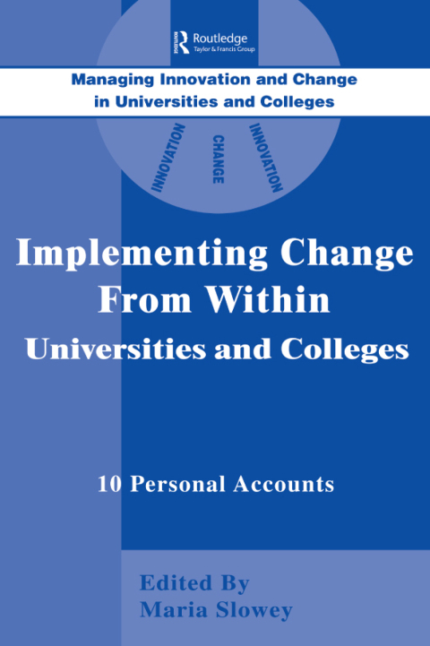 Cover image for book Implementing Change from Within in Universities and Colleges