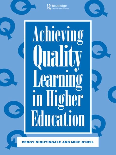Cover image for book Achieving Quality Learning in Higher Education