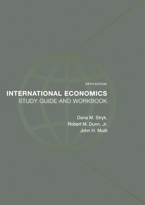 Cover image for book International Economics Study Guide and Workbook