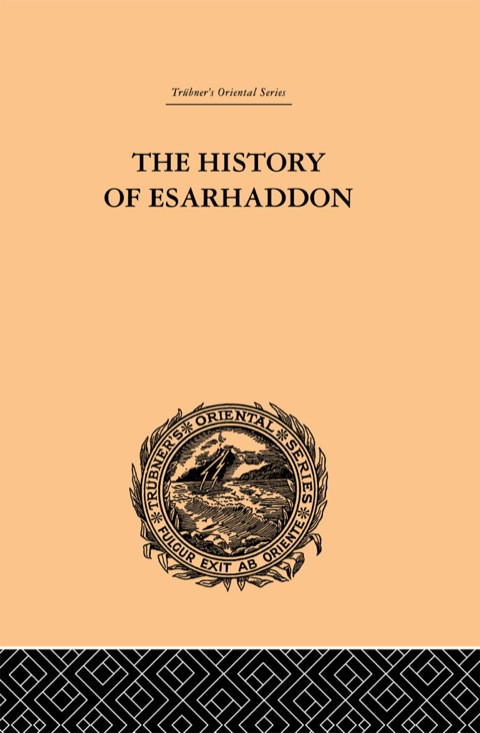 Cover image for book The History of Esarhaddon