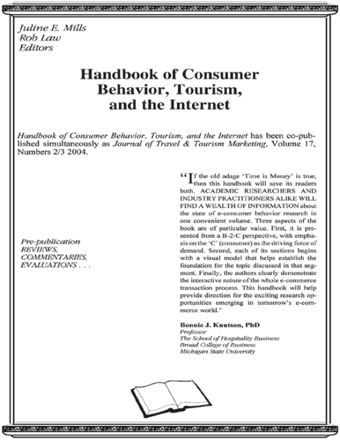 Cover image for book Handbook of Consumer Behavior, Tourism, and the Internet