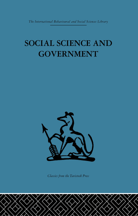 Cover image for book Social Science and Government