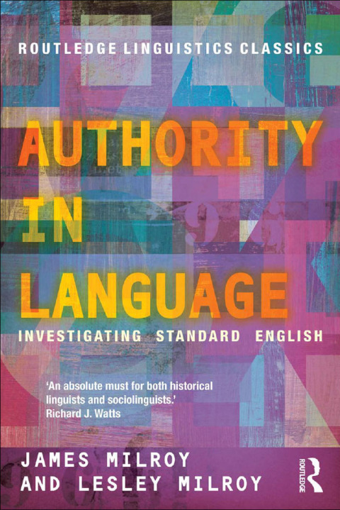 Cover image for book Authority in Language