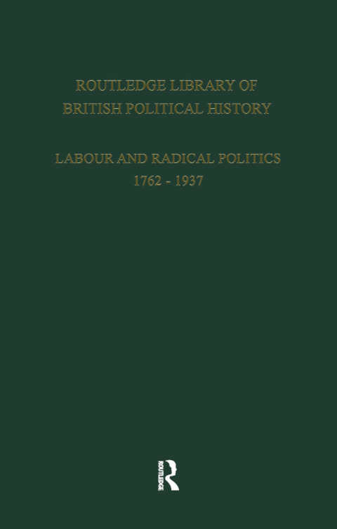 Cover image for book Routledge Library of British Political History