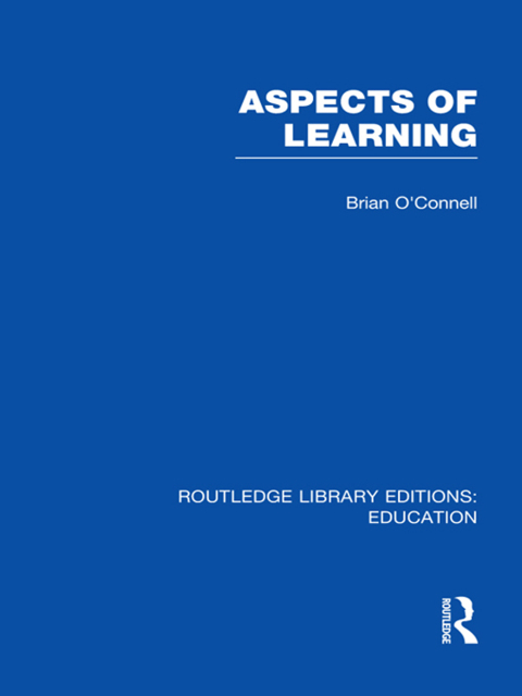 Cover image for book Aspects of Learning (RLE Edu O)