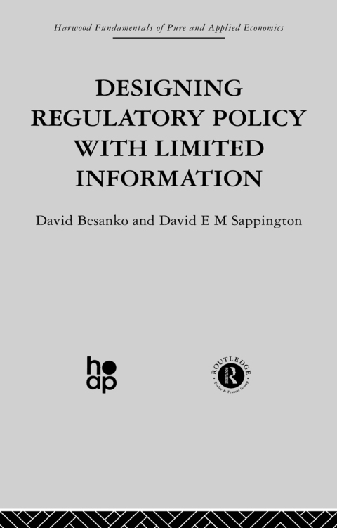 Cover image for book Designing Regulatory Policy with Limited Information