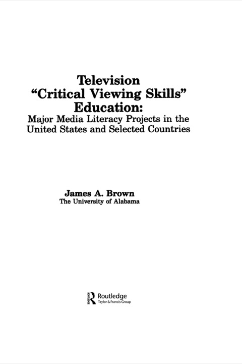 Television ',Critical Viewing Skills', Education 