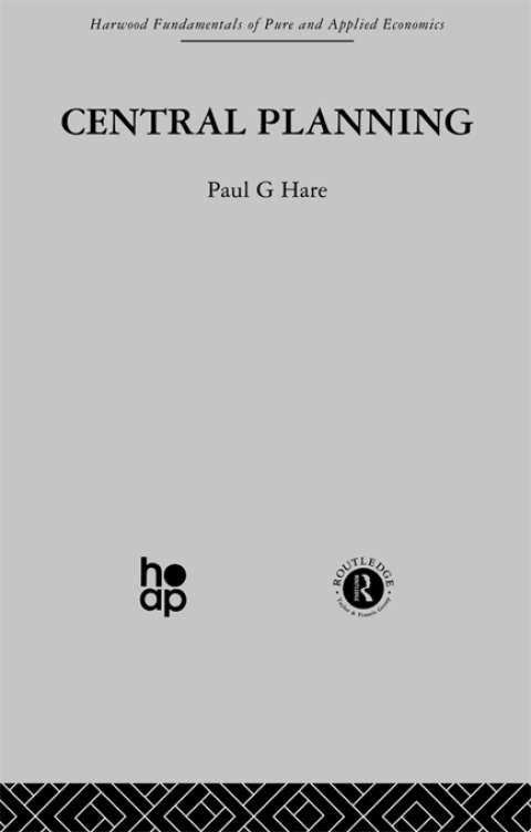 Cover image for book Central Planning