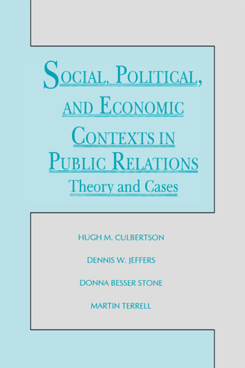 Cover image for book Social, Political, and Economic Contexts in Public Relations