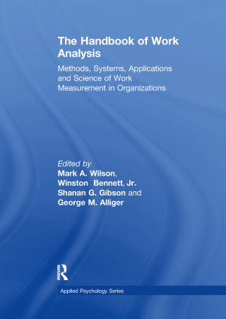 The Handbook of Work Analysis
