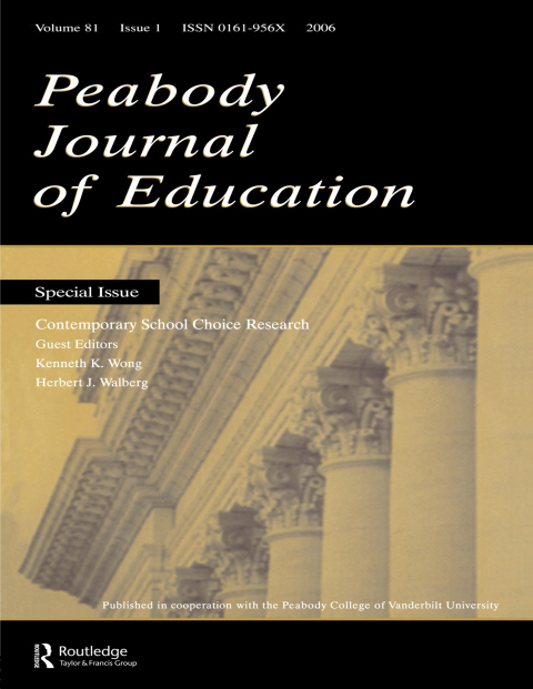 Cover image for book Contemporary School Choice Research Pje V81#1