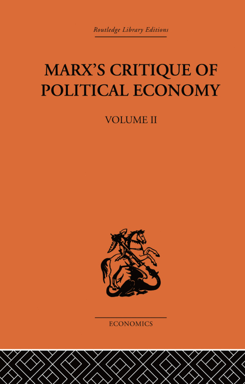 Cover image for book Marx's Critique of Political Economy Volume Two